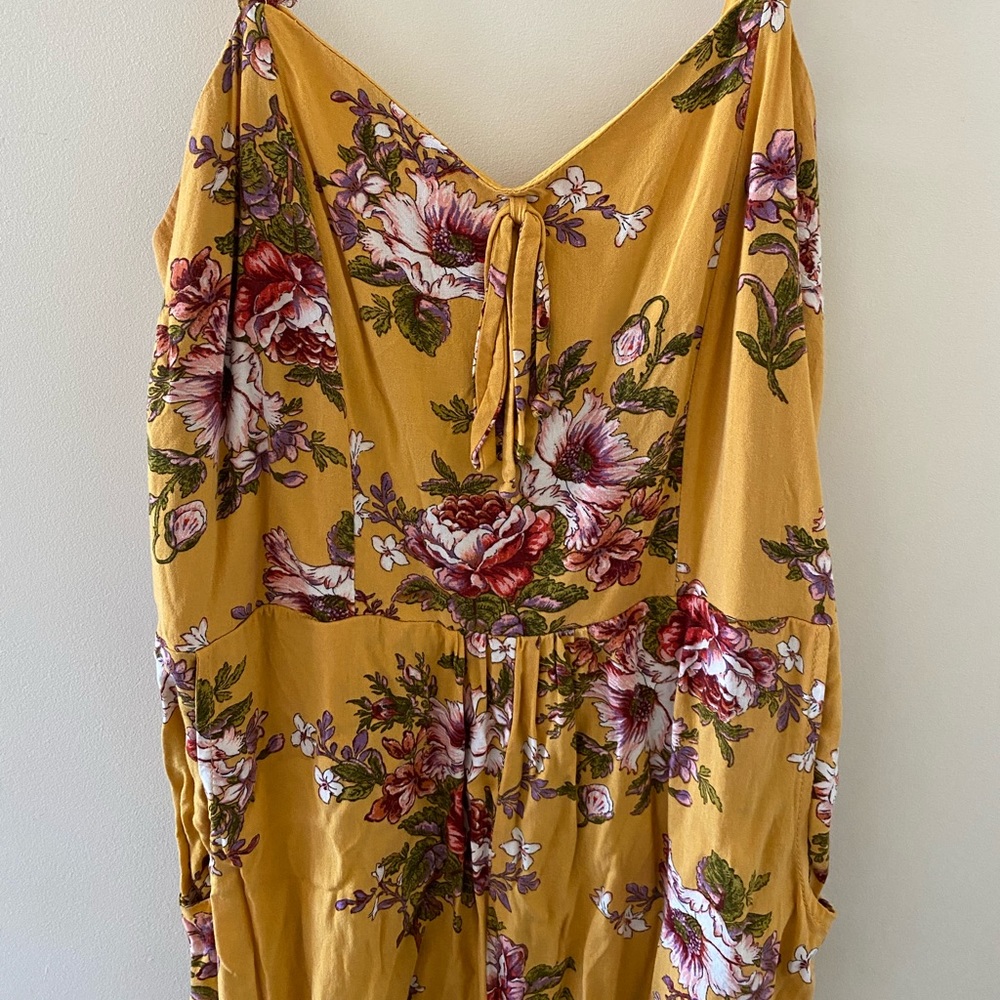 Mustard yellow floral jumper